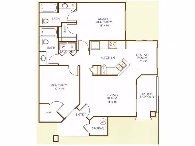 Unit 2069 2021 floor plan