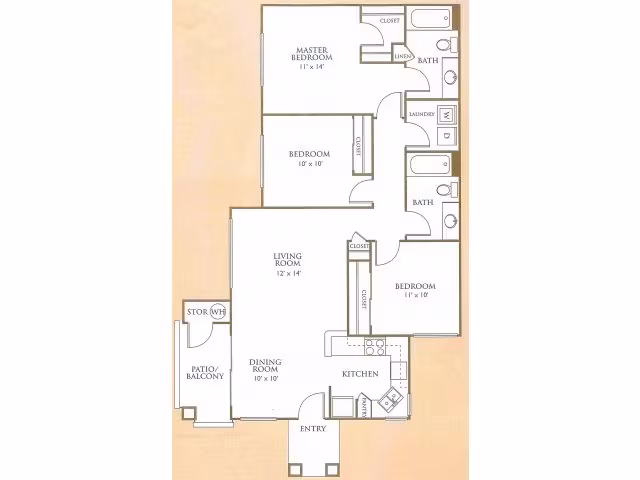 Unit 1052 2051 floor plan