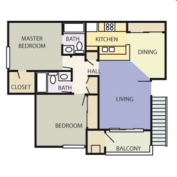 Unit H109 E212 floor plan