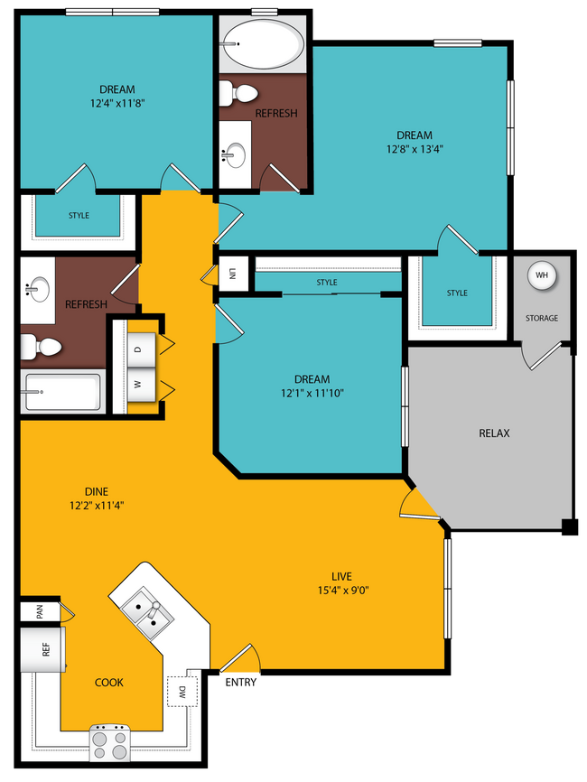Unit 3109 3109 floor plan
