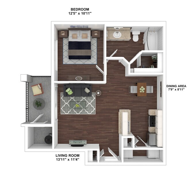 Unit 2077 3158 floor plan