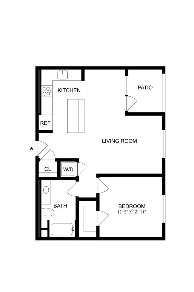 Unit 3-208 3-208 floor plan