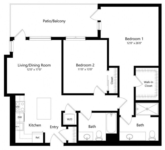 Unit 408 408 floor plan