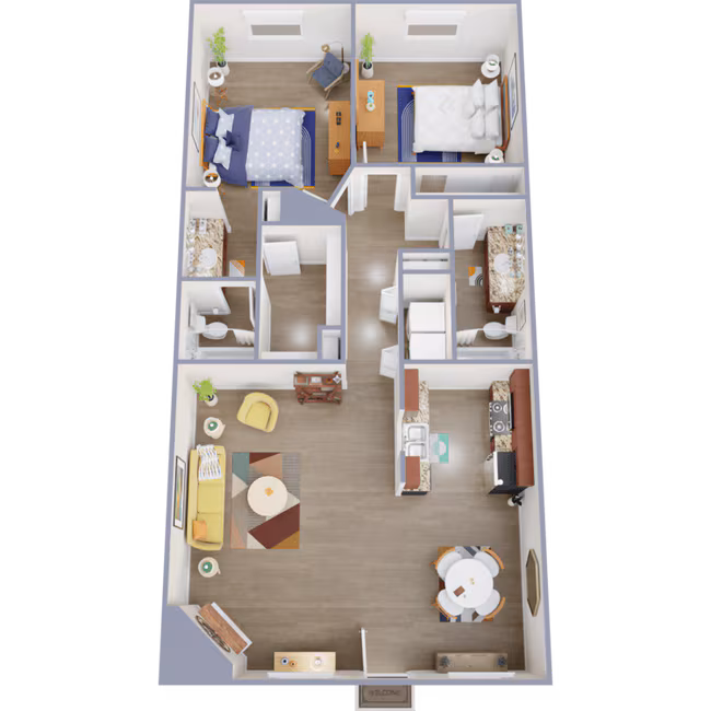Unit 901 1801 floor plan