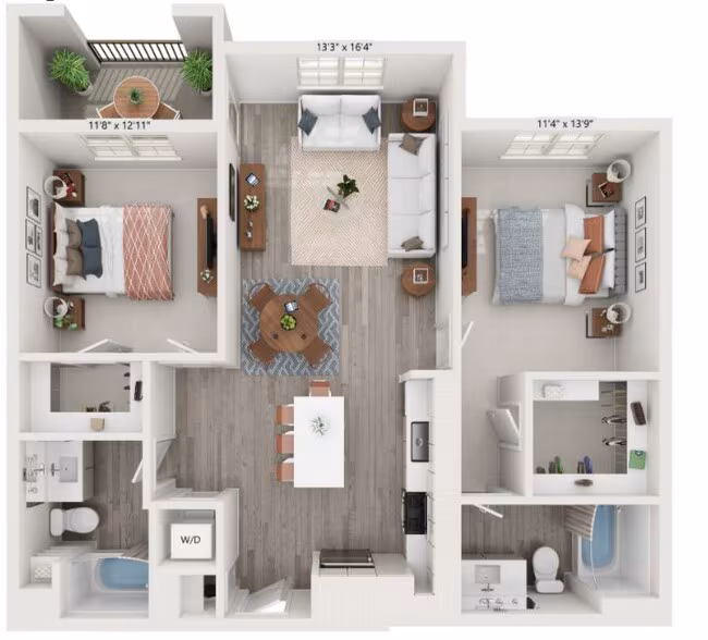 Unit 15-15305 15-15302 floor plan
