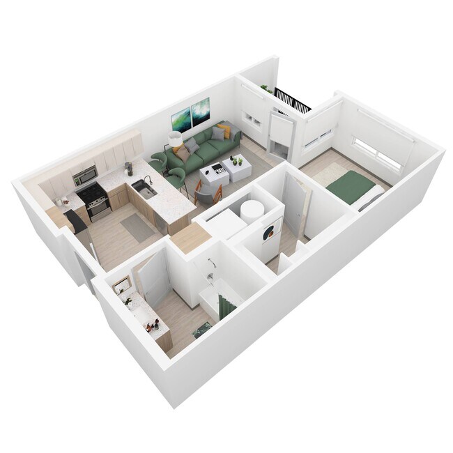Unit 435-103 435-203 floor plan