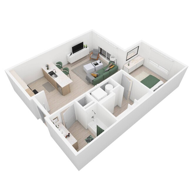 Unit 435-117 435-317 floor plan