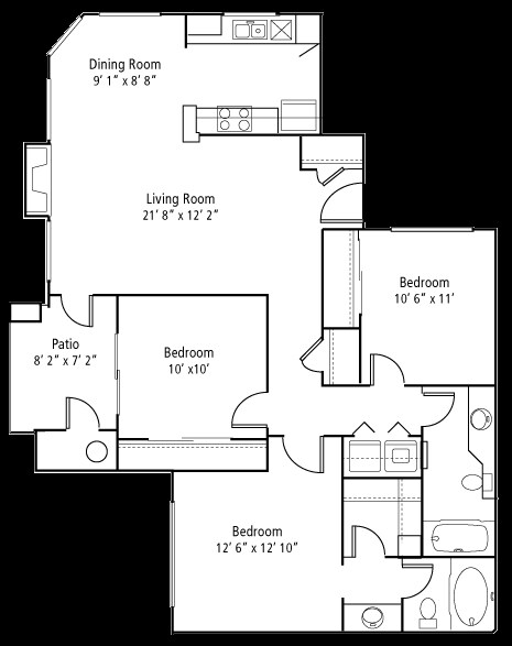 Unit 1043 2032 floor plan