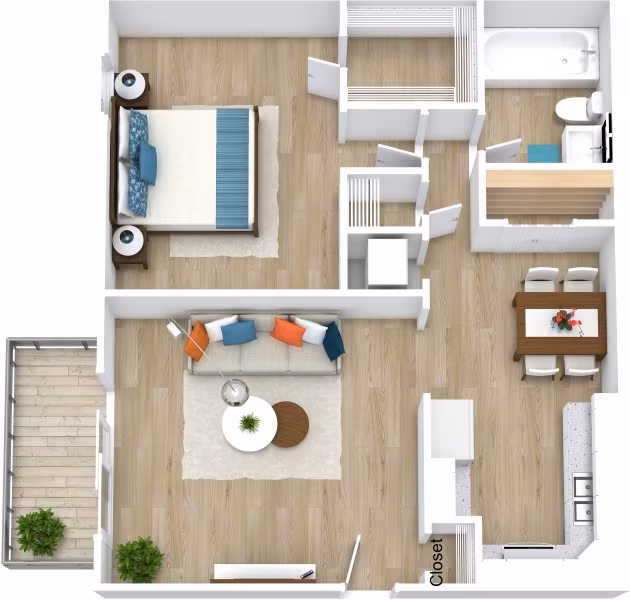 Unit 267 549 floor plan