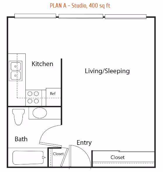 Unit 1B 1F floor plan