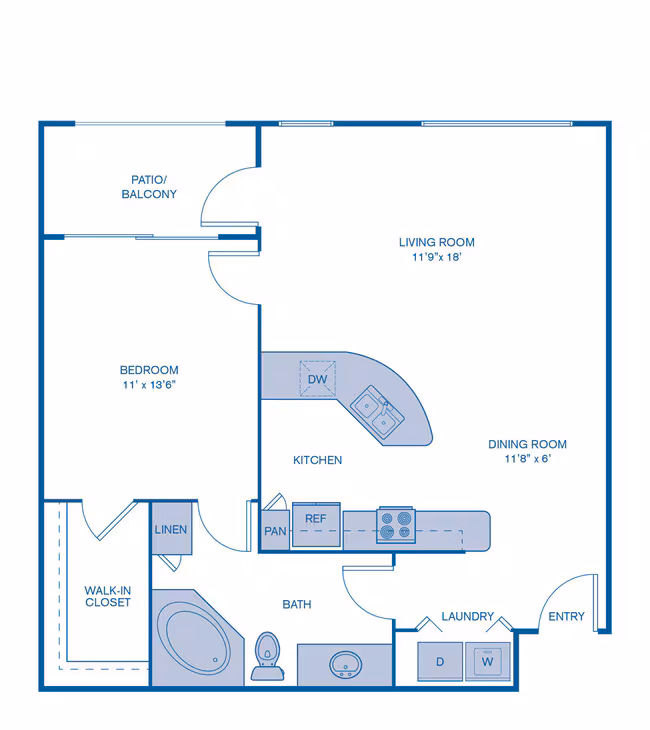 Unit C2042 C1042 floor plan