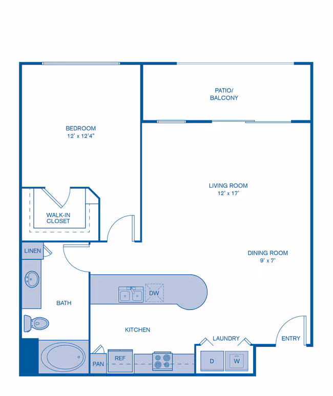 Unit B4030 D2049 floor plan