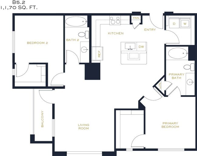 Unit AUCMMQ 134 floor plan