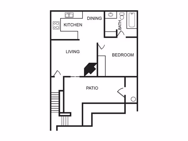 Unit AUCMEH 211 floor plan