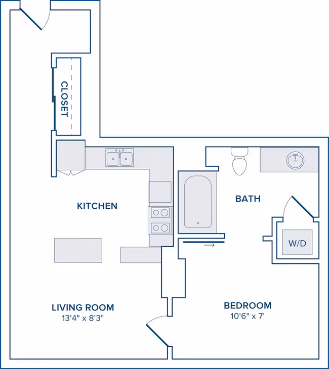 Unit 1-101 1-101 floor plan