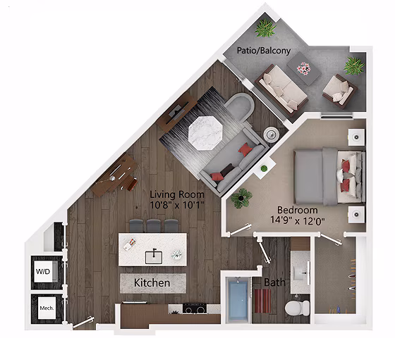Unit 2044 2110 floor plan