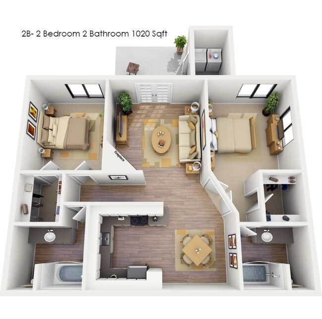 2B 129 129 floor plan