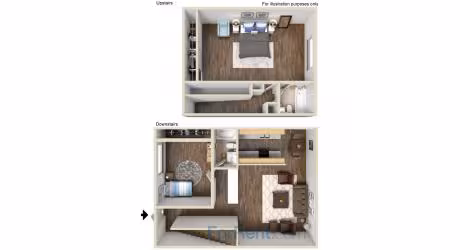 Unit AUCMAH E07W floor plan