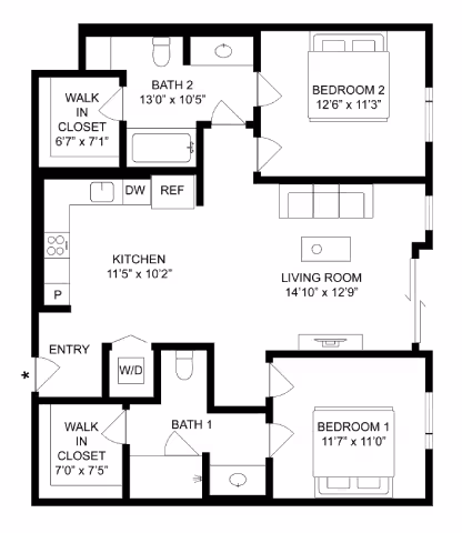 Unit 710 710 floor plan