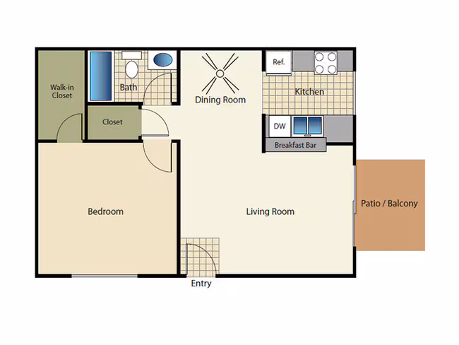 Unit AUCMUW AUCMLE floor plan