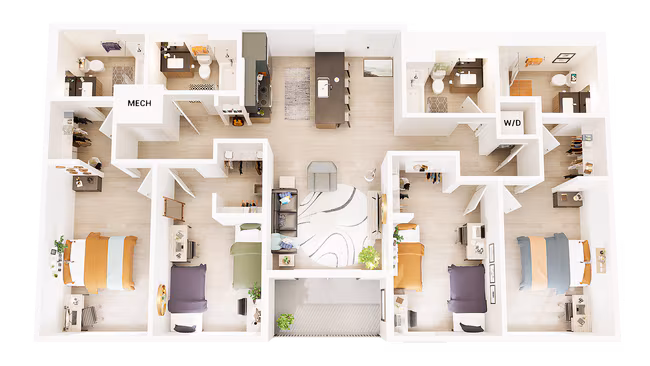 Unit Shared Bedroom Shared Bedroom floor plan