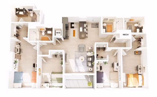 Unit Private Room Private Room floor plan