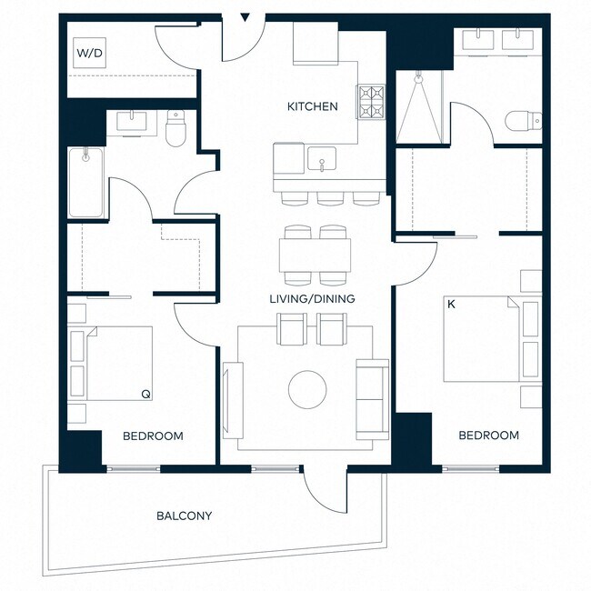 Unit 1714 2714 floor plan