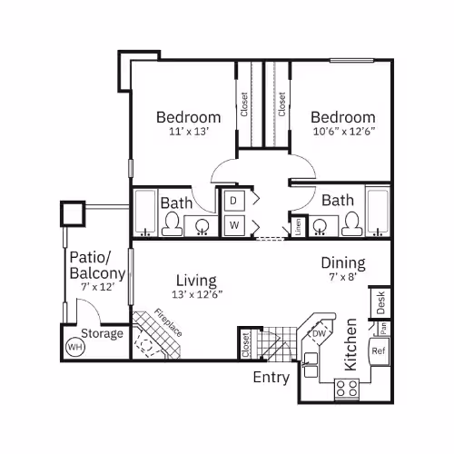 B1 2210 2210 floor plan