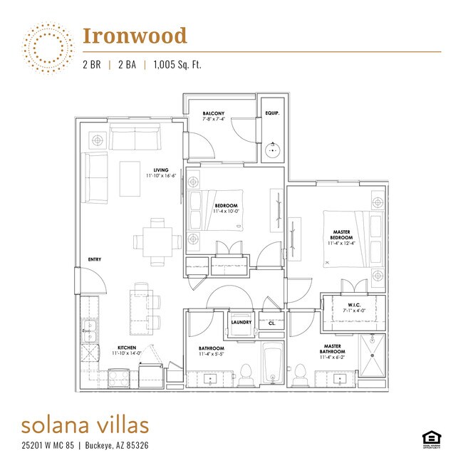 Unit 2058 3007 floor plan