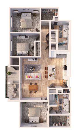 Unit 3068 2100 floor plan