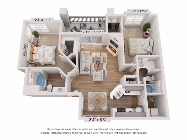 Unit 1034 1034 floor plan