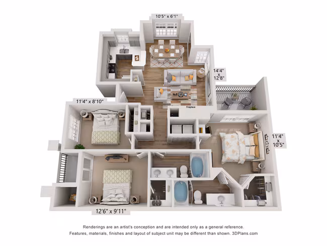 Unit 1111 2104 floor plan