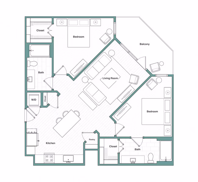 Unit 3040 3040 floor plan