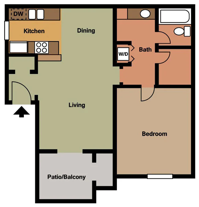 Unit 245 225 floor plan