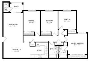 Unit B308 B308 floor plan