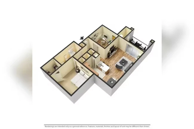 1x1-916 2109 floor plan