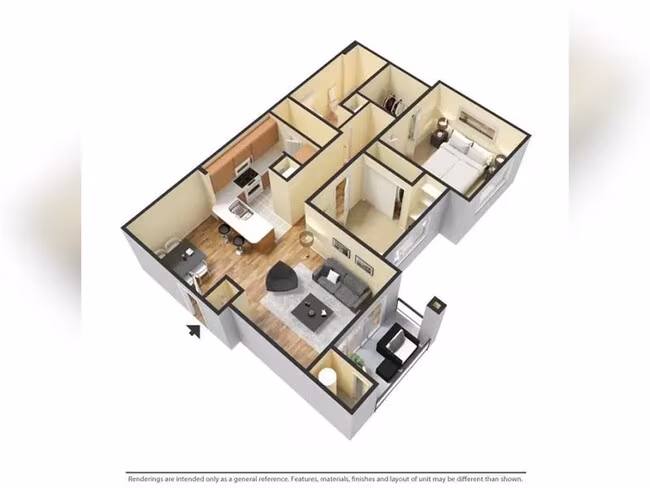 Unit AUCMLM 1192 floor plan