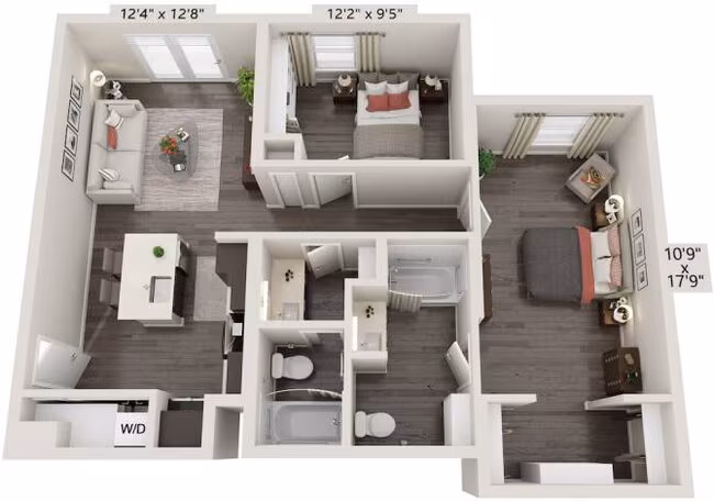 Unit D307 D307 floor plan