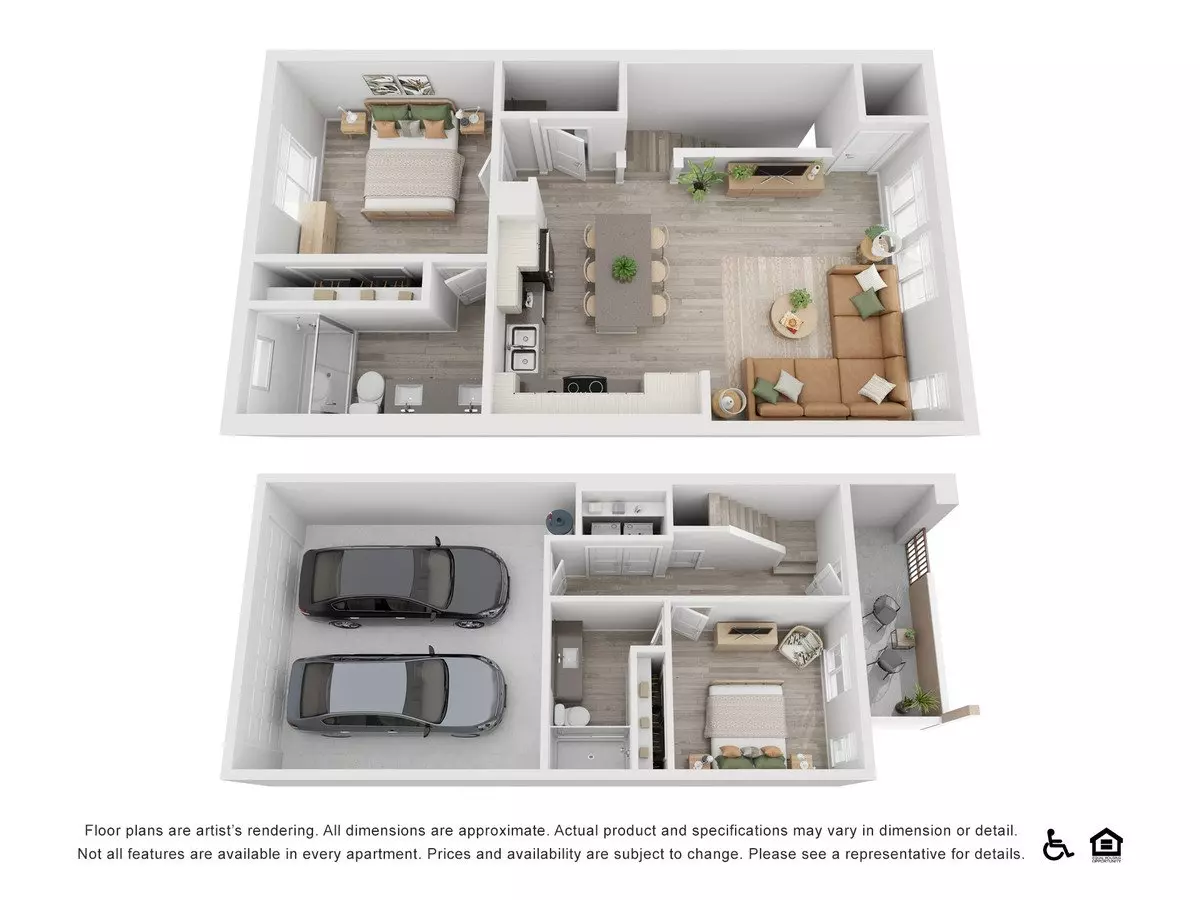 Unit 1075 1010 floor plan