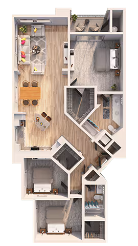 Unit 3047 2125 floor plan