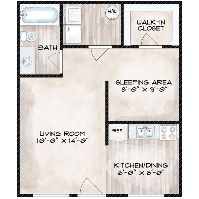 Unit 2005 1001 floor plan