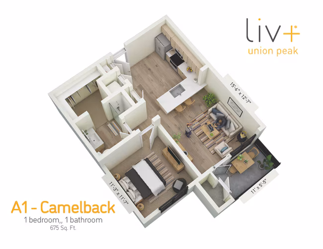 Unit 1-1245 1-1245 floor plan