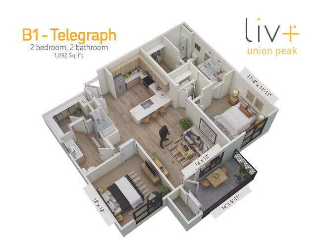 Unit 1-1209 1-1209 floor plan