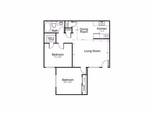 A-2x1 8-1075 floor plan