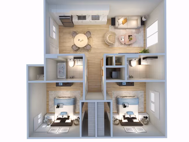 Unit AUCPTR 3-1033 floor plan