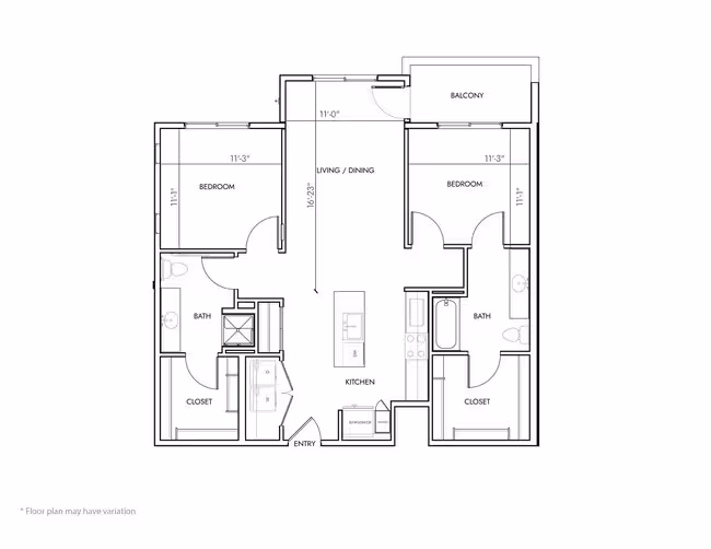 Unit 1073 1073 floor plan