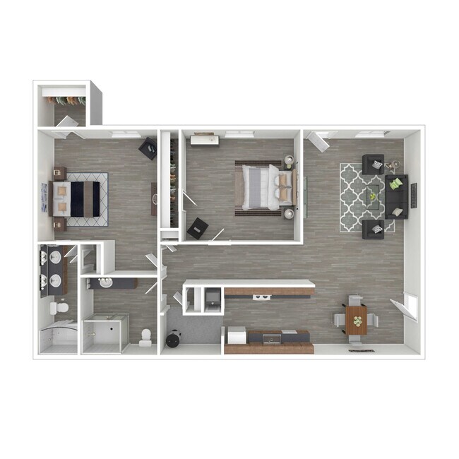 2x2 33D floor plan