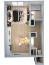 Studio 3413 floor plan
