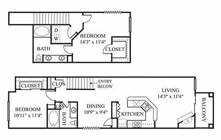 Unit 2349 2229 floor plan