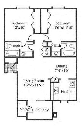 Unit 146 250 floor plan